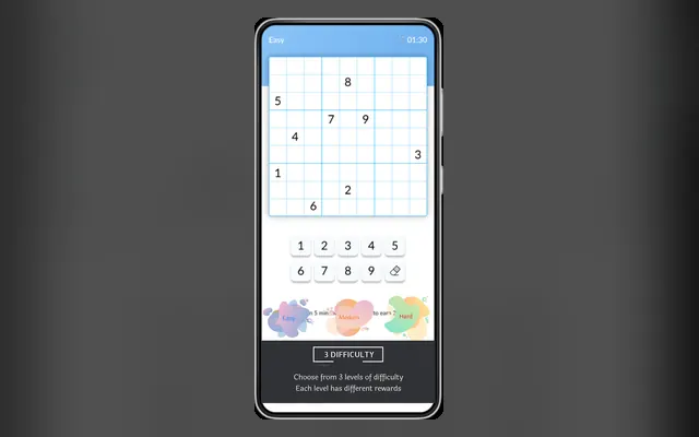 Griglia di Sudoku: Multiplayer Online con numeri e selettore di difficoltà